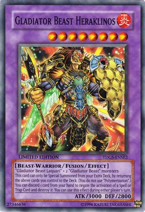 Image of Gladiator Beast Heraklinos (TDGS-ENSE2) - The Duelist Genesis Limited