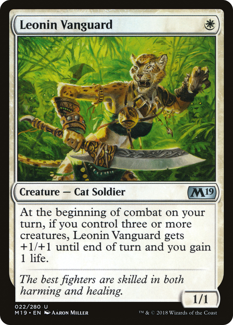 Image of Leonin Vanguard (M19-022) - Core Set 2019