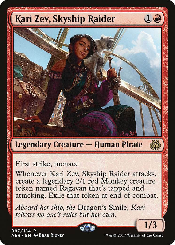 Image of Kari Zev, Skyship Raider (AER-087) - Aether Revolt Foil