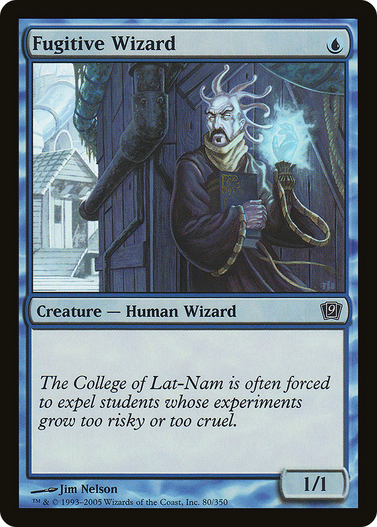 Image of Fugitive Wizard (9ED-080) - 9th Edition Foil
