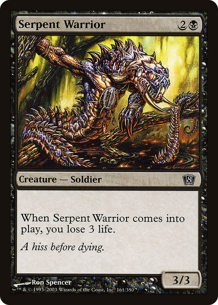 Image of Serpent Warrior (8ED-161) - 8th Edition Foil