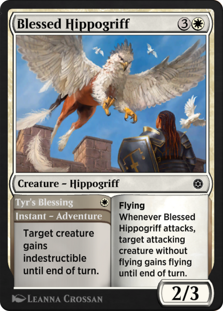 Image of Blessed Hippogriff // Tyr's Blessing (HBG-085) - Alchemy Horizons: Baldur's Gate
