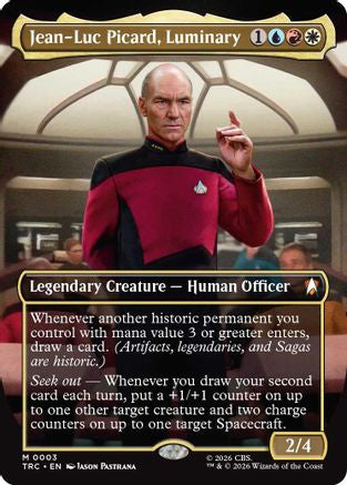 Image of Jean-Luc Picard, Luminary (Borderless) (TRC-003) - Commander: Star Trek Foil
