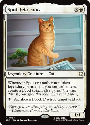 Image of Spot, Felis catus (Surge Foil) (TRC-029) - Commander: Star Trek Foil