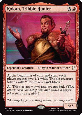 Image of Koloth, Tribble Hunter (TRC-072) - Commander: Star Trek