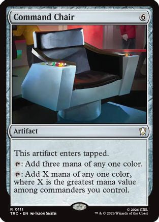 Image of Command Chair (Surge Foil) (TRC-111) - Commander: Star Trek Foil