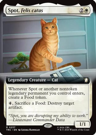 Image of Spot, Felis catus (Extended Art) (TRC-237) - Commander: Star Trek