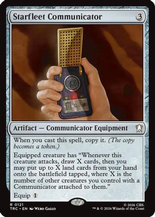Image of Starfleet Communicator (TRC-121) - Commander: Star Trek