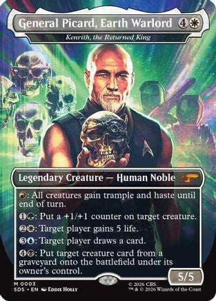 Image of General Picard, Earth Warlord - Kenrith, the Returned King (Borderless) (SDS-003) - Star Trek: Stardates