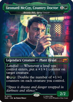 Image of Leonard McCoy, Country Doctor - Bristly Bill, Spine Sower (Borderless) (SDS-015) - Star Trek: Stardates