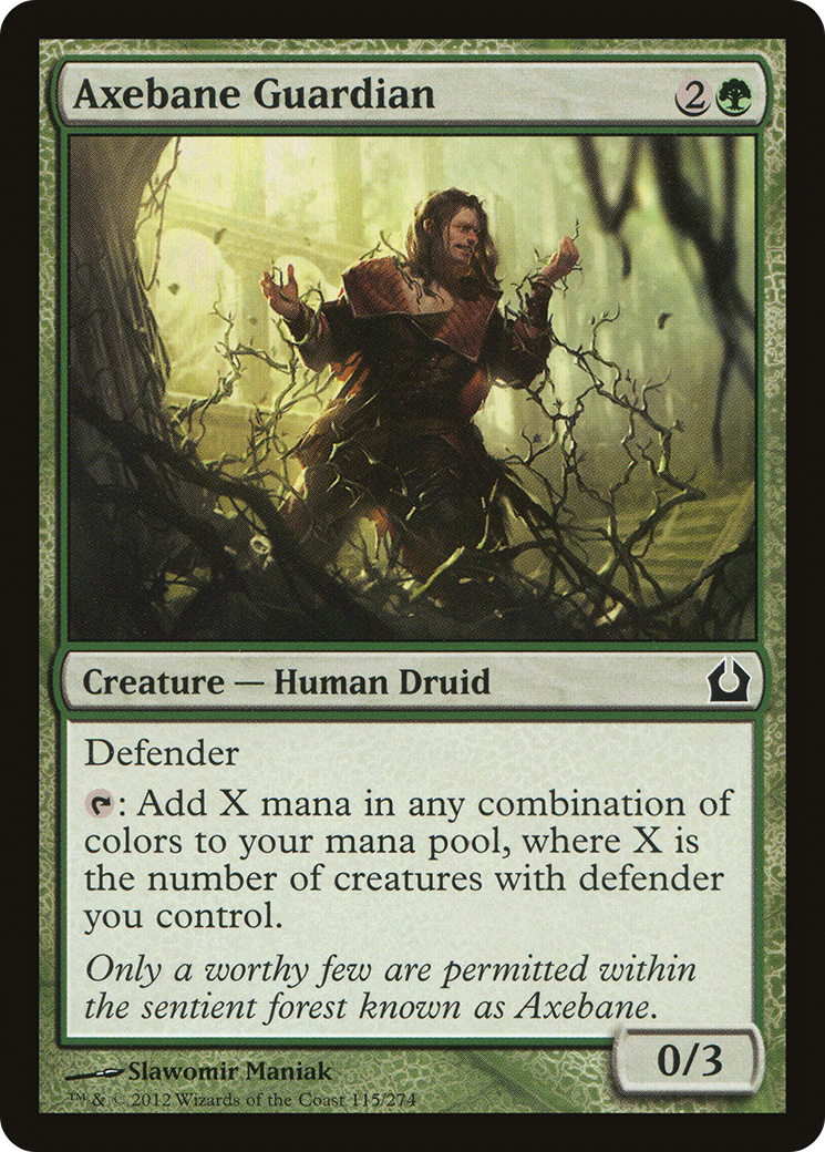 Image of Axebane Guardian (RTR-115) - Return to Ravnica Foil