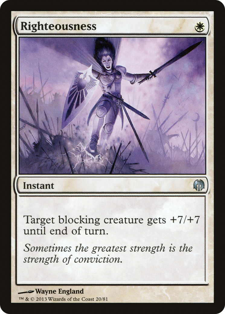 Image of Righteousness (DDL-020) - Duel Decks: Heroes vs. Monsters