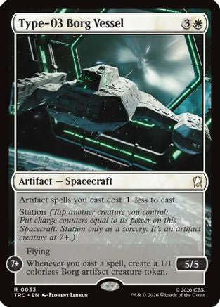 Image of Type-03 Borg Vessel (Surge Foil) (TRC-033) - Commander: Star Trek Foil