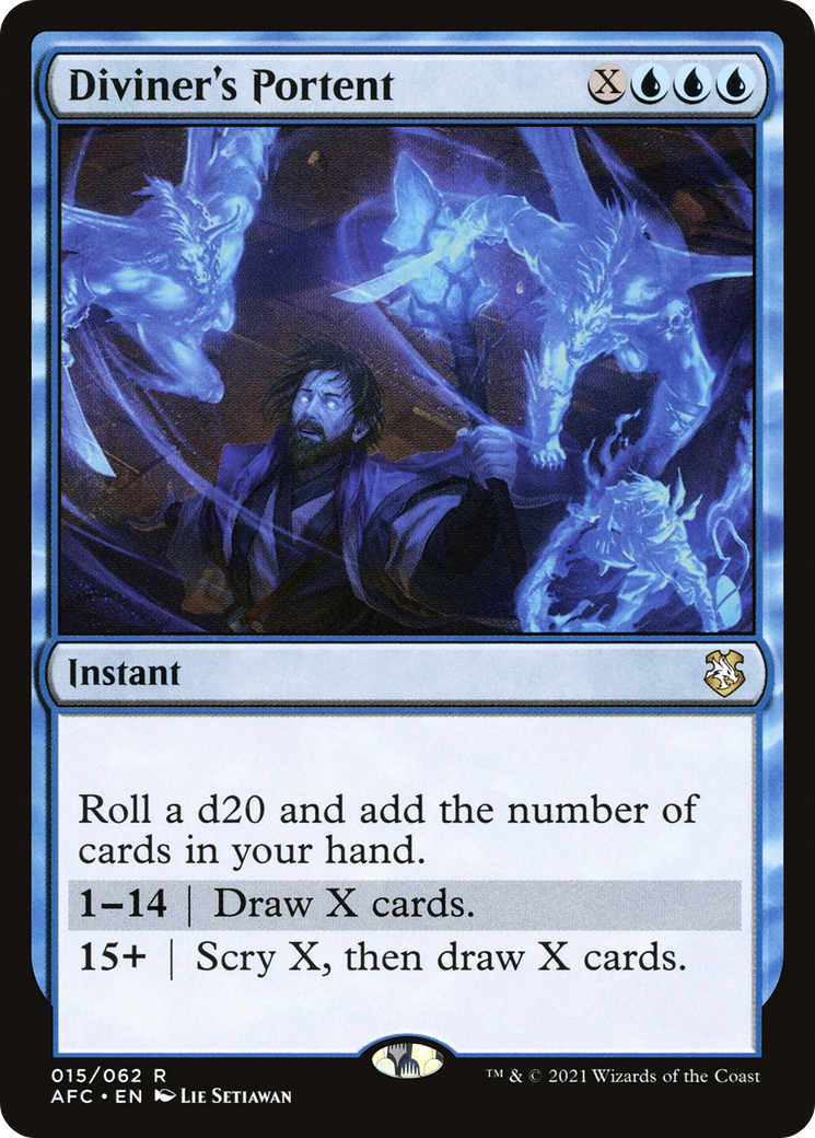 Image of Diviner's Portent (AFC-015) - Forgotten Realms Commander