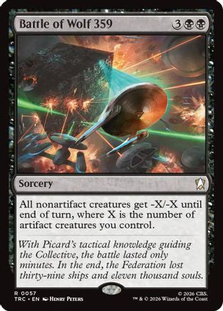 Image of Battle of Wolf 359 (Surge Foil) (TRC-057) - Commander: Star Trek Foil