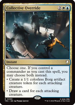 Image of Collective Override (Surge Foil) (TRC-090) - Commander: Star Trek Foil