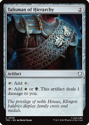 Image of Talisman of Hierarchy (TRC-506) - Commander: Star Trek