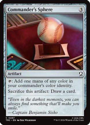 Image of Commander's Sphere (Surge Foil) (TRC-487) - Commander: Star Trek Foil