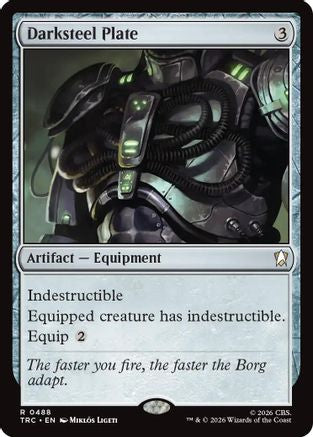 Image of Darksteel Plate (Surge Foil) (TRC-488) - Commander: Star Trek Foil