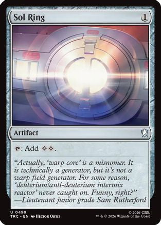 Image of Sol Ring (Surge Foil) (TRC-499) - Commander: Star Trek Foil