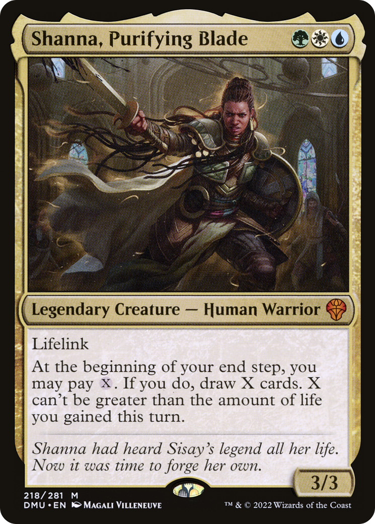 Image of Shanna, Purifying Blade (DMU-218) - Dominaria United Foil