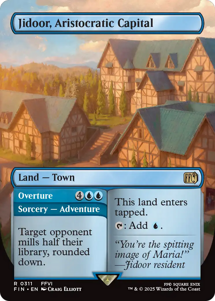 Image of Jidoor, Aristocratic Capital (Borderless) (FIN-311) - FINAL FANTASY (Borderless) Foil