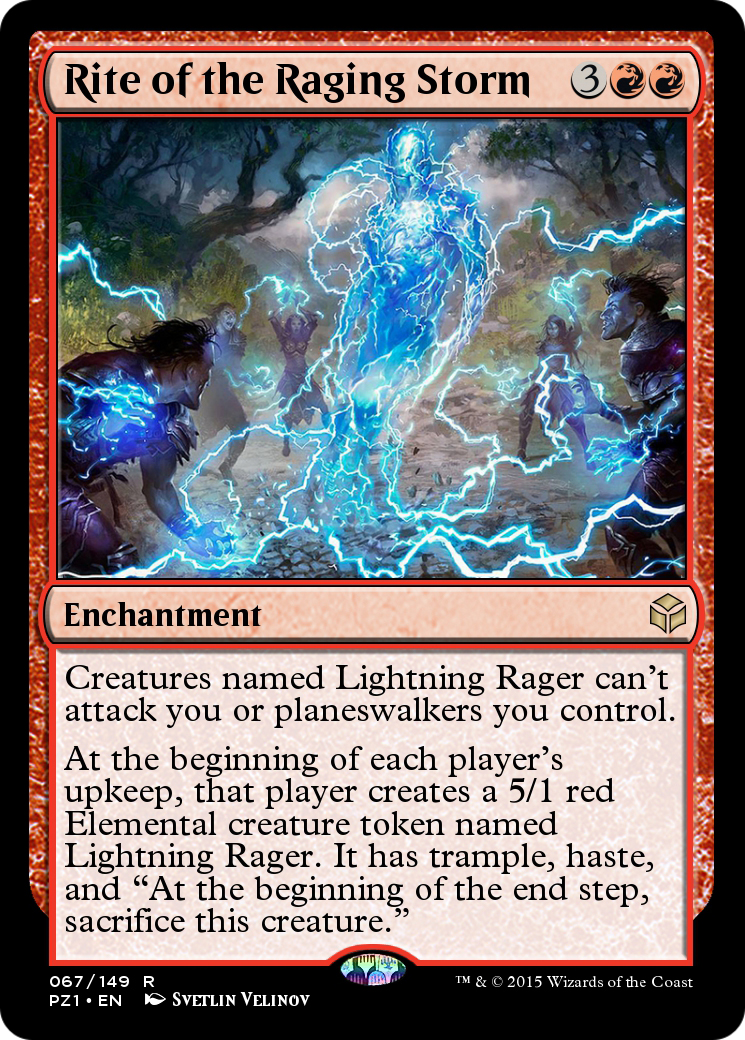 Image of Rite of the Raging Storm (PZ1-067) - Legendary Cube Prize Pack Foil