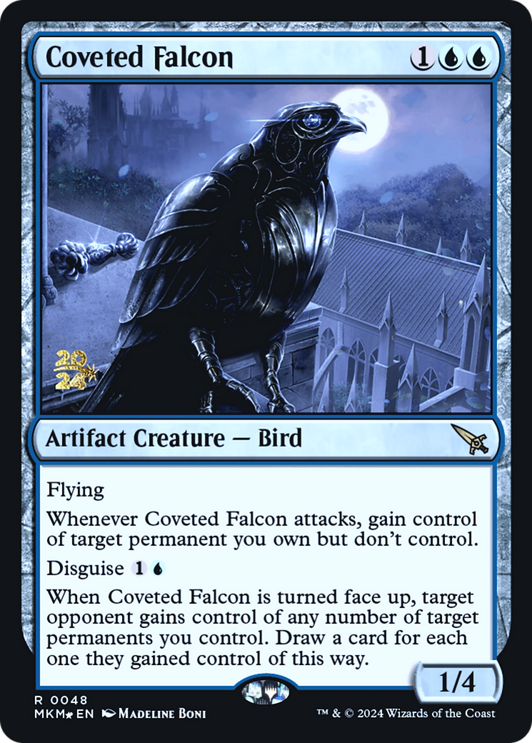 Image of Coveted Falcon (PRE-048) - Murders at Karlov Manor Promos Foil