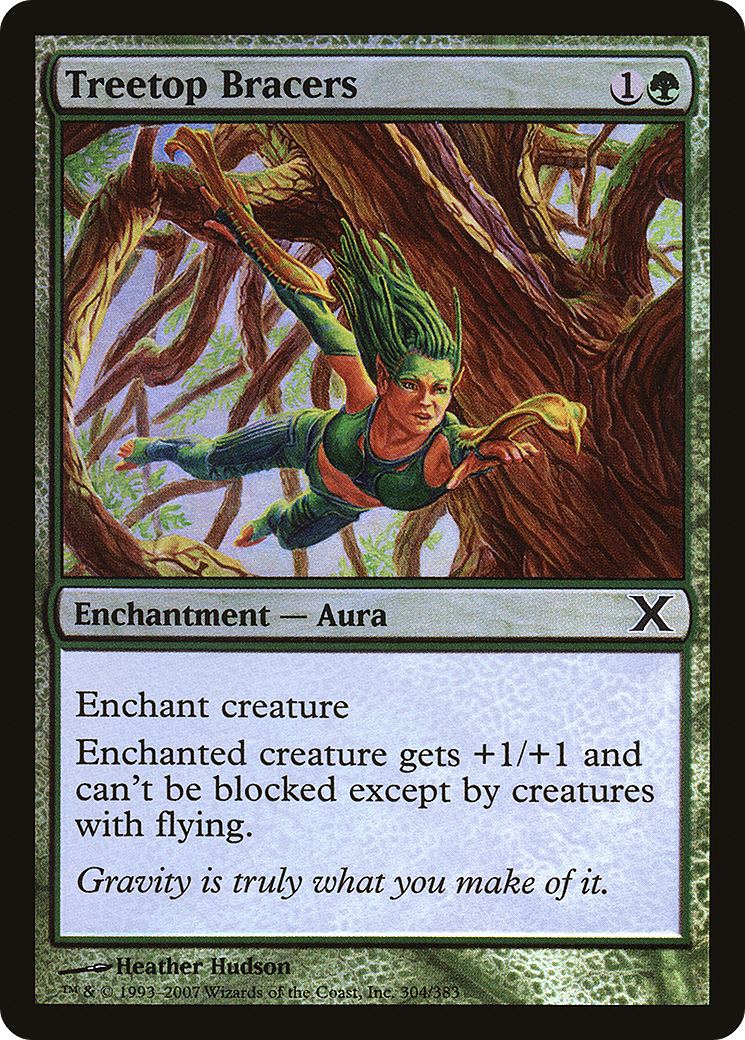 Image of Treetop Bracers (10E-304★) - Tenth Edition Foil