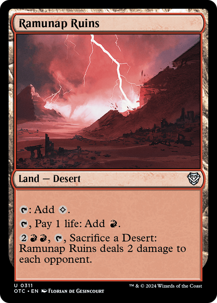 Image of Ramunap Ruins (OTC-311) - Outlaws of Thunder Junction Commander