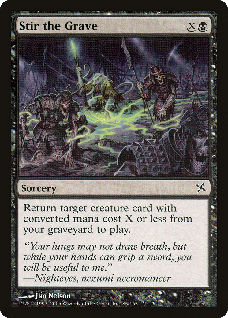 Image of Stir the Grave (BOK-085) - Betrayers of Kamigawa Foil