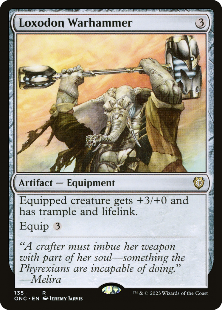 Image of Loxodon Warhammer (ONC-135) - Phyrexia: All Will Be One Commander