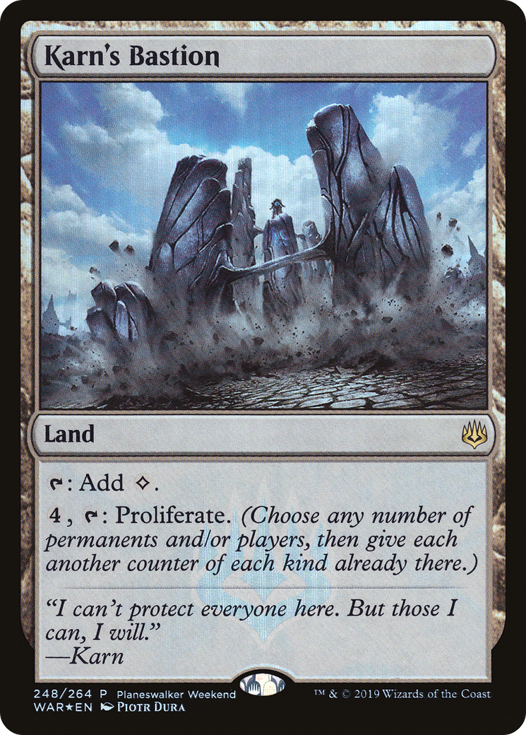 Image of Karn's Bastion (PEP-248) - War of the Spark Promos Foil