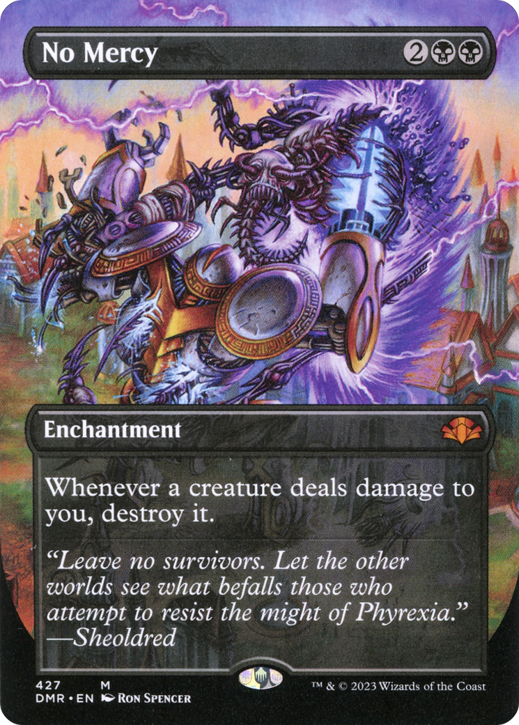 Image of No Mercy (Borderless) (DMR-427) - Dominaria Remastered (Borderless) Foil