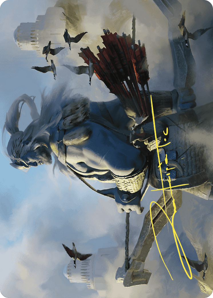 Image of Skybeast Tracker // Skybeast Tracker (AWOE-027) - Wilds of Eldraine Art Series (Borderless) Foil