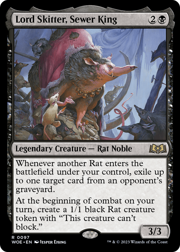 Image of Lord Skitter, Sewer King (WOE-097) - Wilds of Eldraine