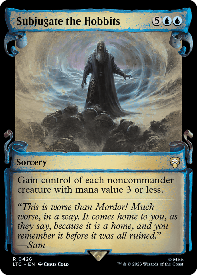 Image of Subjugate the Hobbits (Showcase Scrolls) (LTC-426) - Tales of Middle-earth Commander: (Showcase) Foil