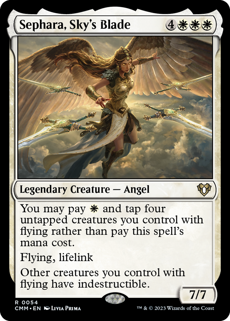 Image of Sephara, Sky's Blade (CMM-054) - Commander Masters Foil