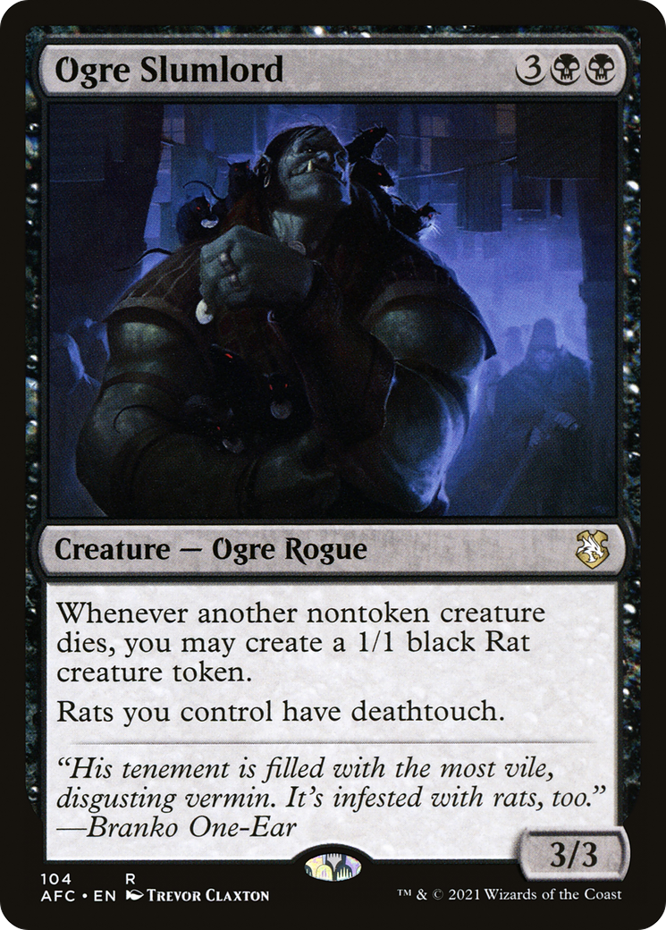 Image of Ogre Slumlord (AFC-104) - Forgotten Realms Commander