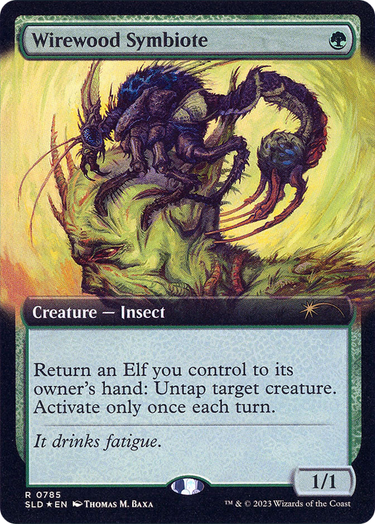 Image of Wirewood Symbiote (Extended Art) (SLD-785) - Secret Lair Drop: (Extended Art) Foil