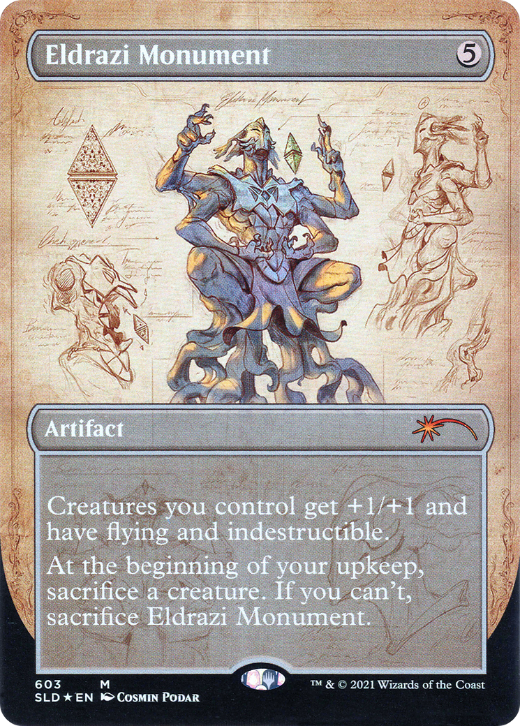 Image of Eldrazi Monument (SLD-603) - Secret Lair Drop (Borderless) Foil