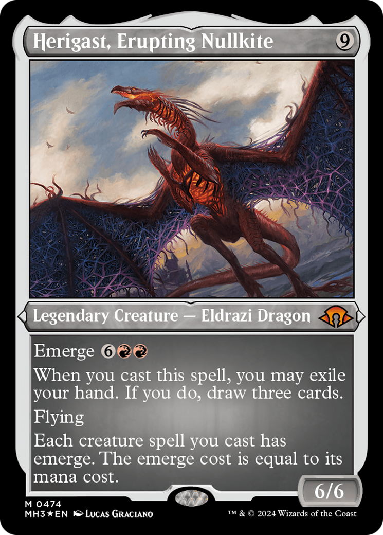 Image of Herigast, Erupting Nullkite (Foil Etched) (MH3-474) - Modern Horizons 3 Foil