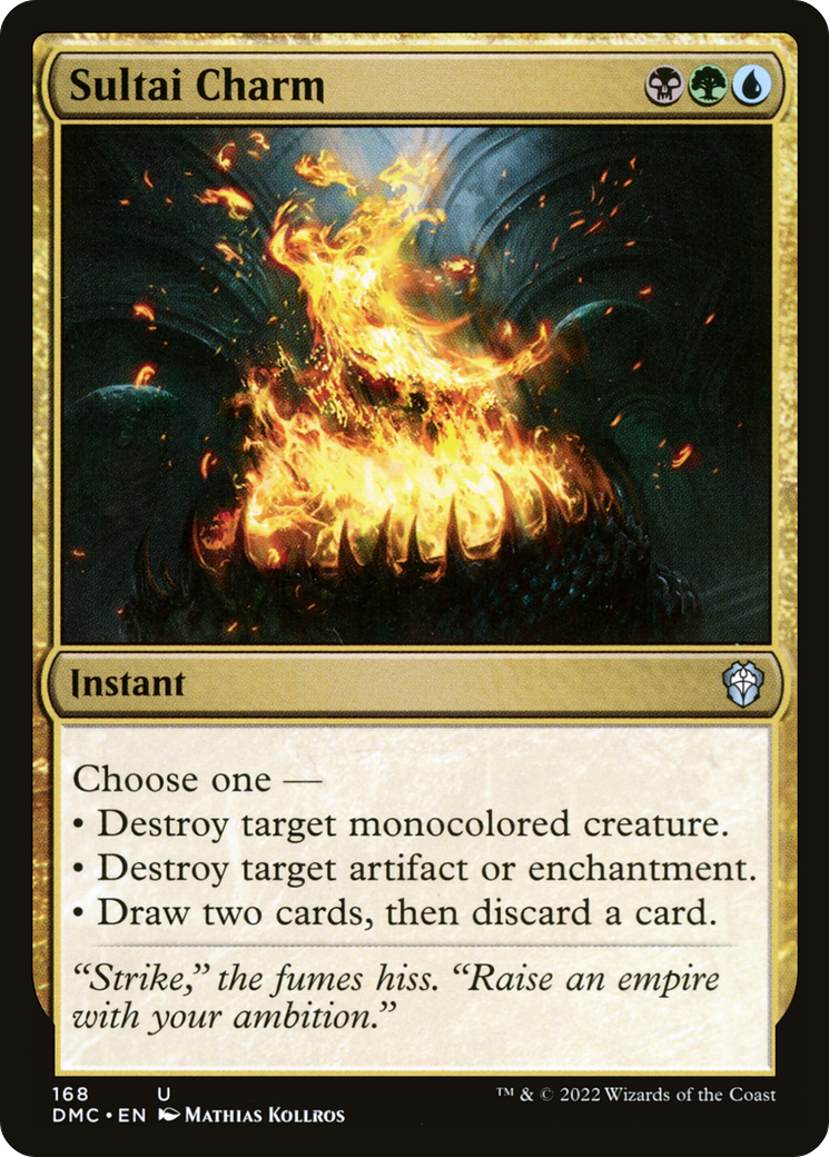 Image of Sultai Charm (DMC-168) - Dominaria United Commander