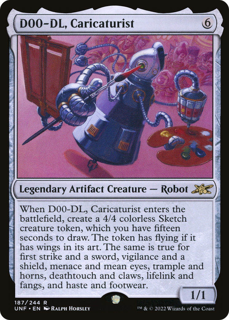 Image of D00-DL, Caricaturist (UNF-187) - Unfinity Foil