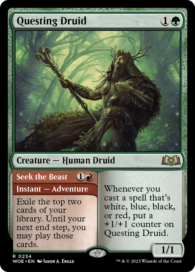 Image of Questing Druid (WOE-234) - Wilds of Eldraine Foil