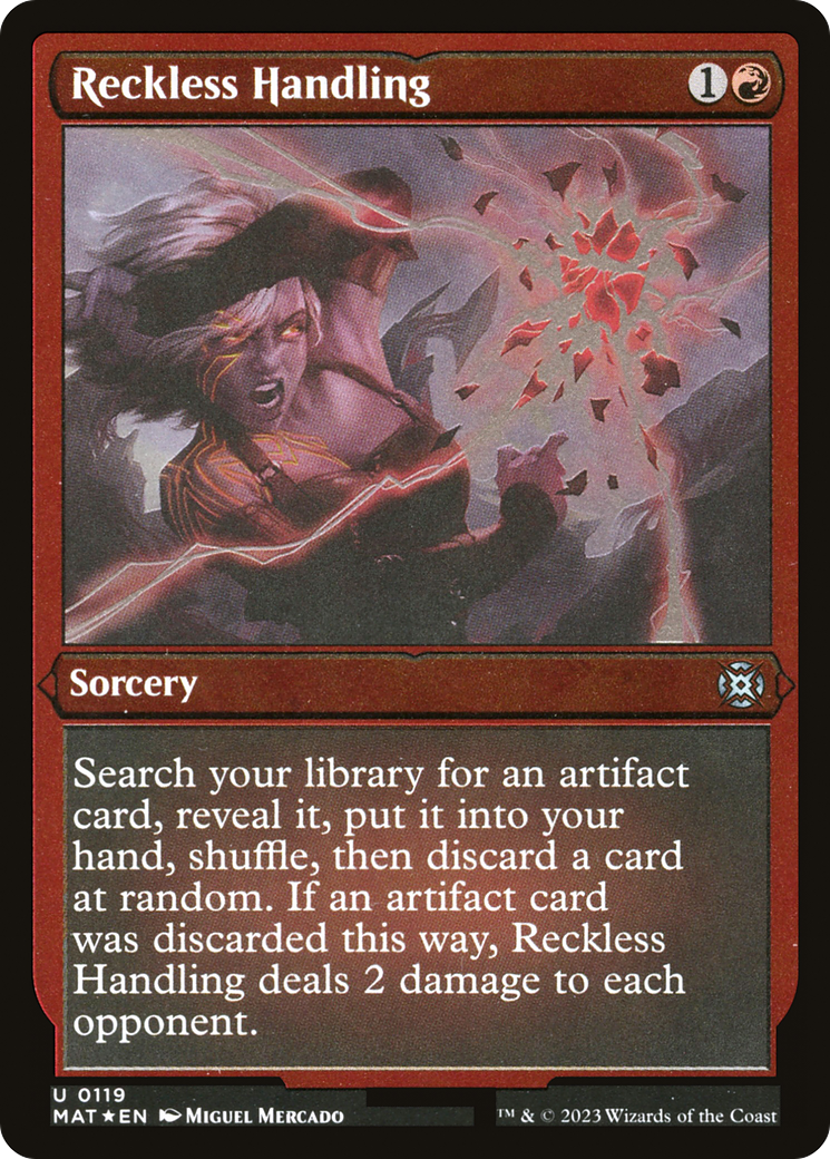 Image of Reckless Handling (MAT-119) - March of the Machine: The Aftermath Etched Foil