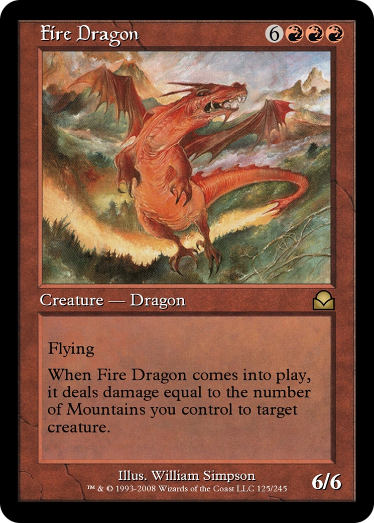Image of Fire Dragon (ME2-125) - Masters Edition II