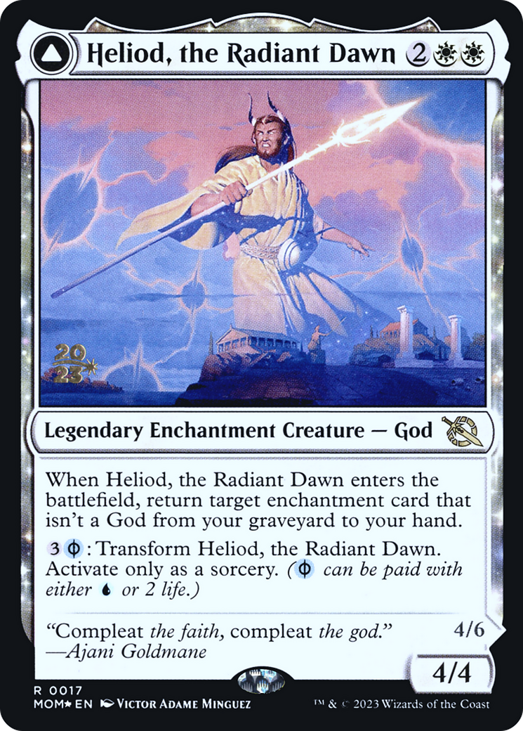Image of Heliod, the Radiant Dawn (PRE-017) - March of the Machine Promos: (enchantment) Foil