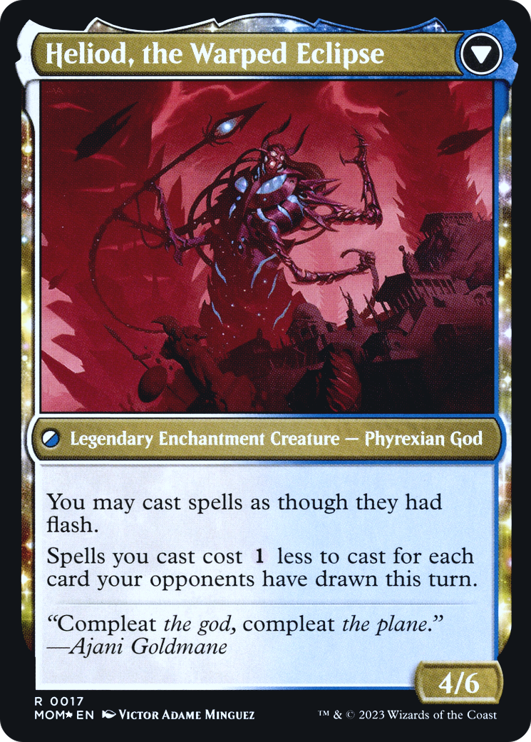 Image of Heliod, the Radiant Dawn (PRE-017) - March of the Machine Promos: (enchantment) Foil
