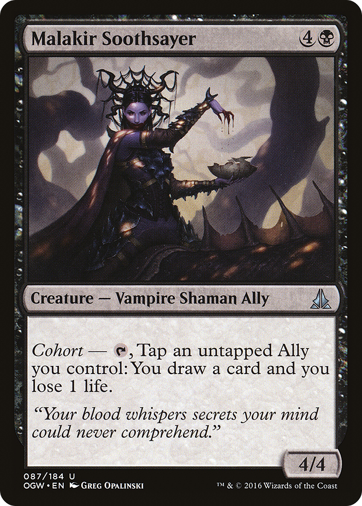 Image of Malakir Soothsayer (OGW-087) - Oath of the Gatewatch Foil